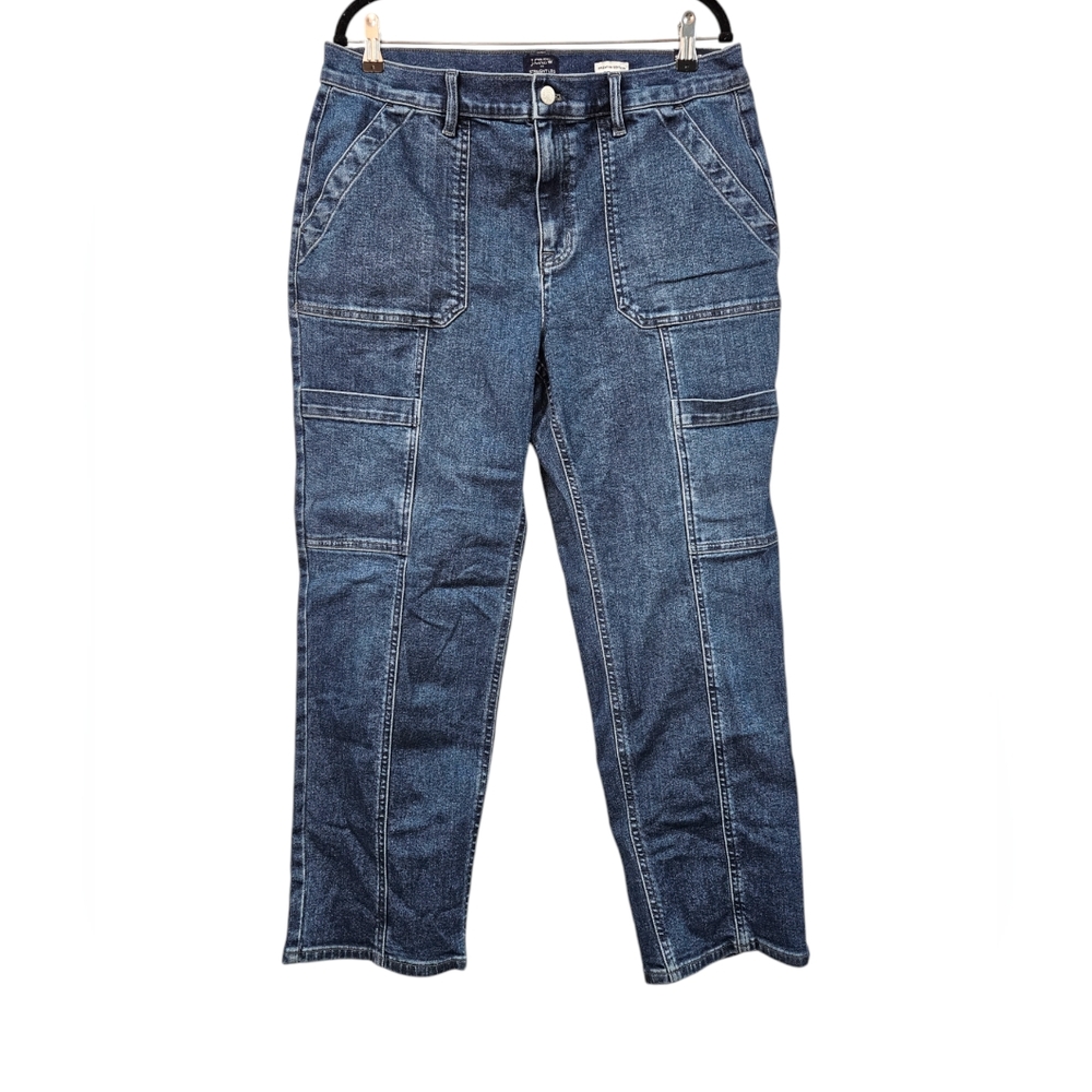 NWT J.Crew Factory Straight Leg Cargo Jeans Size 32P